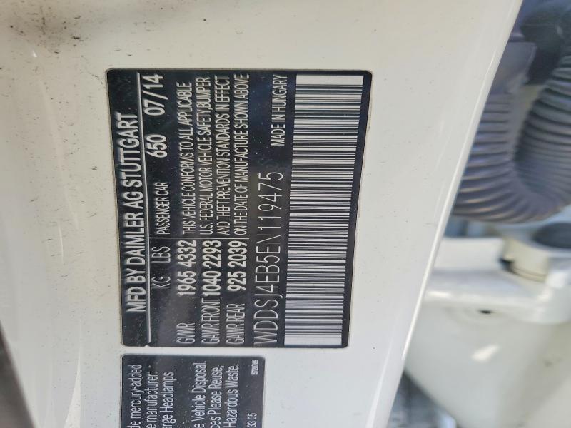 50853976 :رقم المزاد ، WDDSJ4EB5EN119475 vin ، 2014 Mercedes-benz Cla مزاد بيع