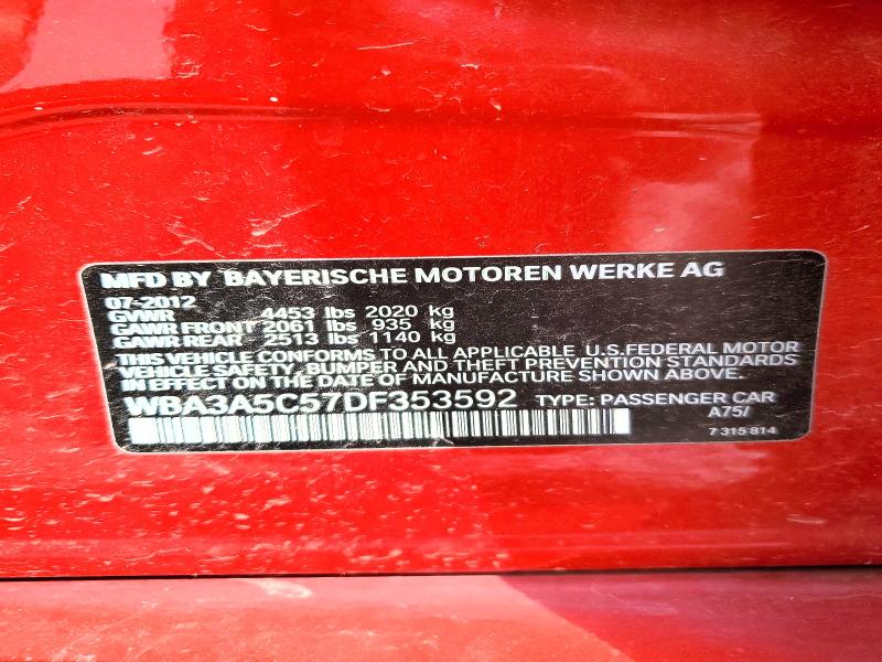 Aukcja sprzedaży 2013 Bmw 328, vin: WBA3A5C57DF353592, numer aukcji: 51809706