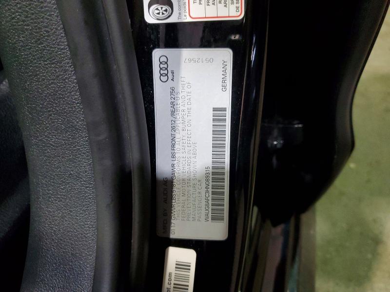 Продаж на аукціоні авто 2017 Audi A6, vin: WAUG8AFC3HN089315, номер лоту: 49843236