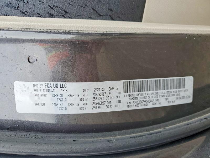 48358686 :رقم المزاد ، 2C4RC1BG2HR505442 vin ، 2017 Chrysler Pacifica مزاد بيع