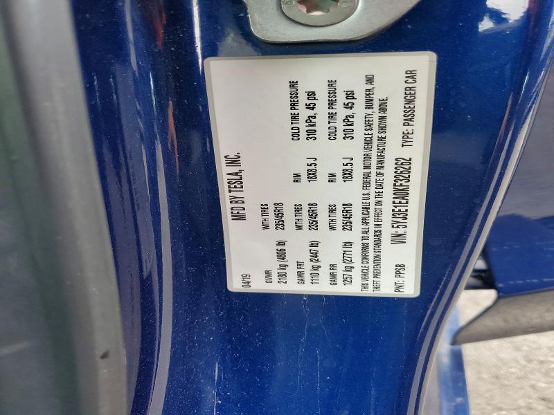 49790586 :رقم المزاد ، 5YJ3E1EA0KF326262 vin ، 2019 Tesla Model 3 مزاد بيع