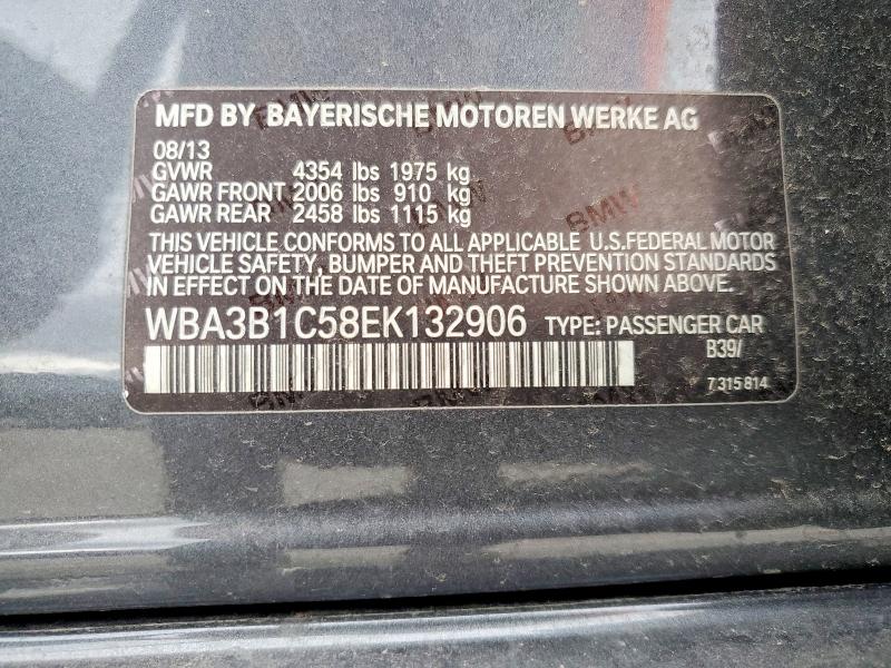 Продаж на аукціоні авто 2014 Bmw 320, vin: WBA3B1C58EK132906, номер лоту: 48020646