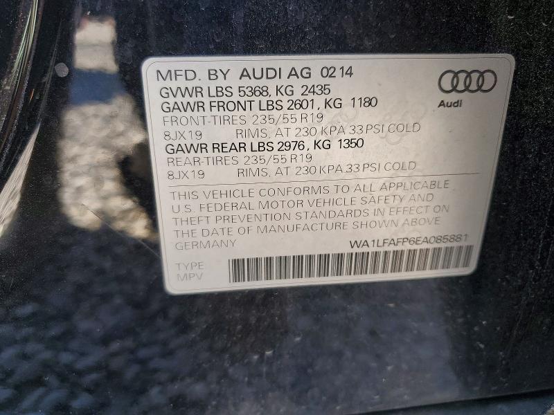 Продажа на аукционе авто 2014 Audi Q5, vin: WA1LFAFP6EA085881, номер лота: 49268796