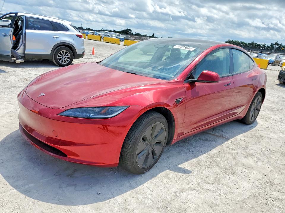 2025 Tesla Model 3 მანქანა იყიდება აუქციონზე, vin: 5YJ3E1EA0SF977746, აუქციონის ნომერი: 51405646