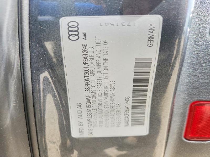 Продажа на аукционе авто 2018 Audi S5, vin: WAUC4CF59JA103433, номер лота: 49489546