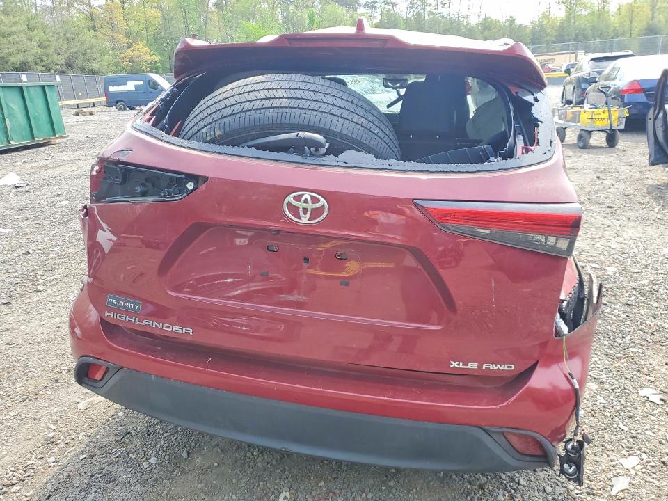 2021 Toyota Highlander მანქანა იყიდება აუქციონზე, vin: 5TDHZRBH2MS535396, აუქციონის ნომერი: 49517396
