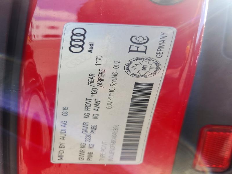 Aukcja sprzedaży 2019 Audi A5, vin: WAUENCF58KA045306, numer aukcji: 49601246