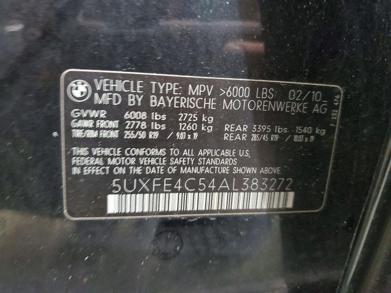 Продажа на аукционе авто 2010 Bmw X5, vin: 5UXFE4C54AL383272, номер лота: 49940696
