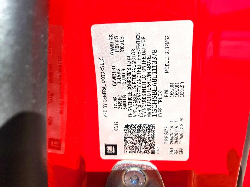 Aukcja sprzedaży 2020 Chev Colorado, vin: 1GCHSBEA8L1113378, numer aukcji: 50509246