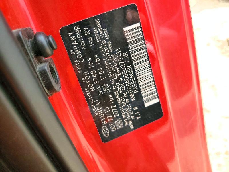 Продаж на аукціоні авто 2016 Hyundai Veloster, vin: KMHTC6AD6GU279431, номер лоту: 50525796