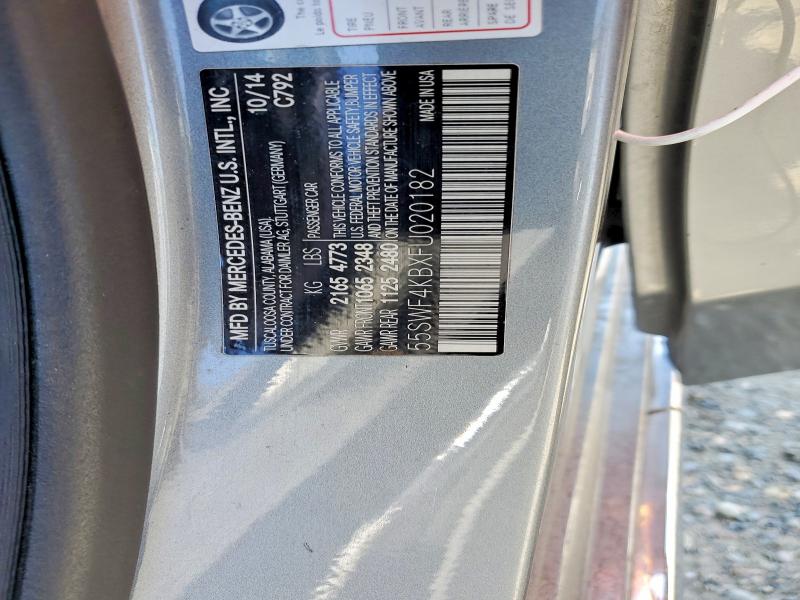 Продажа на аукционе авто 2015 Mercedes-benz C, vin: 55SWF4KBXFU020182, номер лота: 49978796