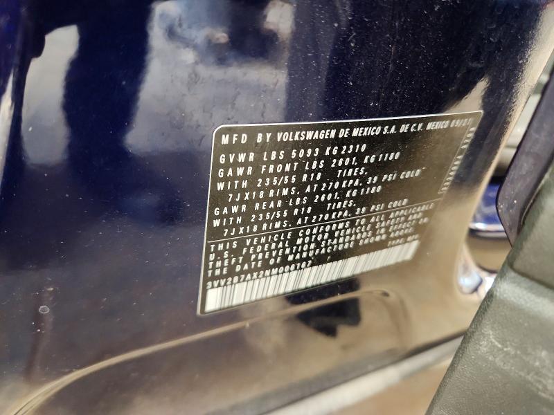 Продаж на аукціоні авто 2022 Volkswagen Tiguan, vin: 3VV2B7AX2NM006167, номер лоту: 51602646