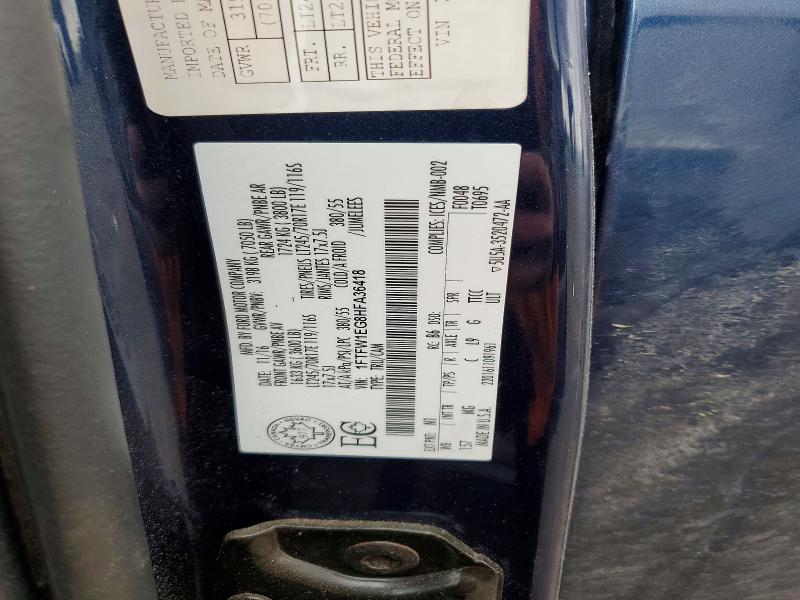 48482696 :رقم المزاد ، 1FTFW1EG8HFA36418 vin ، 2017 Ford F150 مزاد بيع