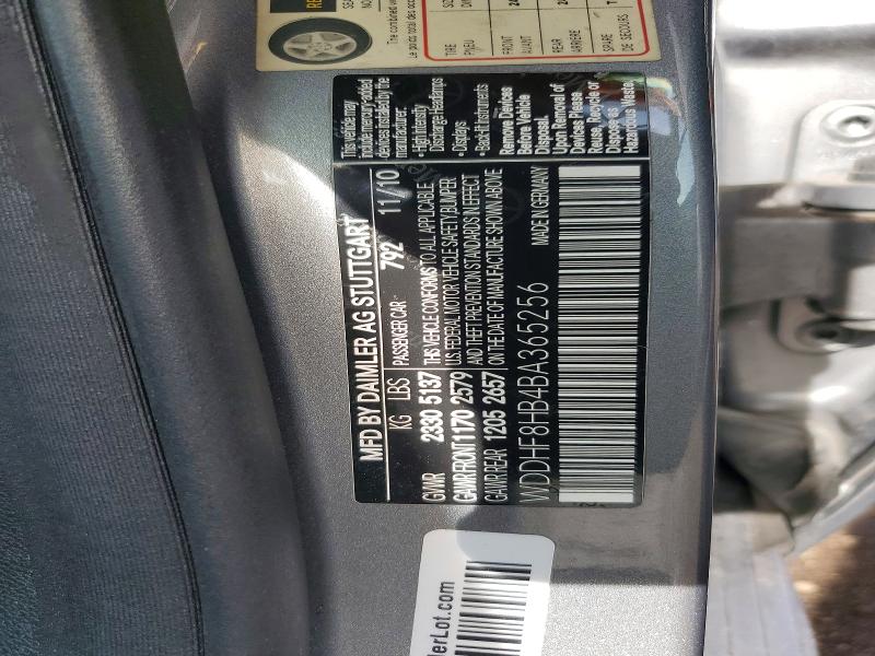 Продаж на аукціоні авто 2011 Mercedes-benz E, vin: WDDHF8HB4BA365256, номер лоту: 49795586