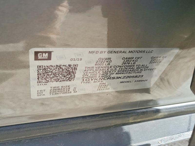 Aukcja sprzedaży 2019 Cadillac Xt5, vin: 1GYKNCRS3KZ205823, numer aukcji: 50944426