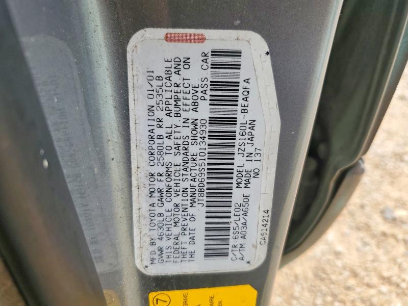 Продажа на аукционе авто 2001 Lexus Gs, vin: JT8BD69S510134930, номер лота: 50311076