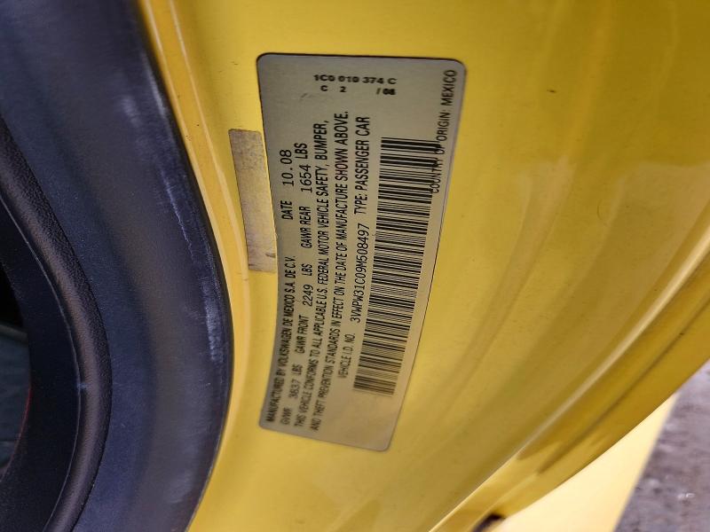 49647016 :رقم المزاد ، 3VWPW31C09M508497 vin ، 2009 Volkswagen New Beetle مزاد بيع