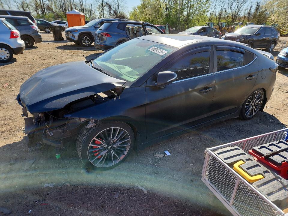 Auction sale of the 2018 Hyundai Elantra, vin: KMHD04LBXJU554772, lot number: 49087726