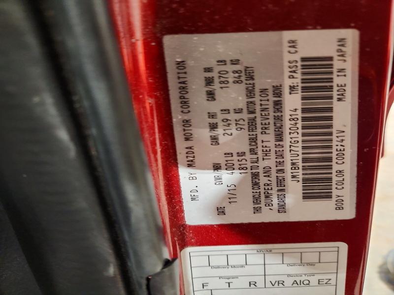 48138706 :رقم المزاد ، JM1BM1U77G1304814 vin ، 2016 Mazda 3 مزاد بيع