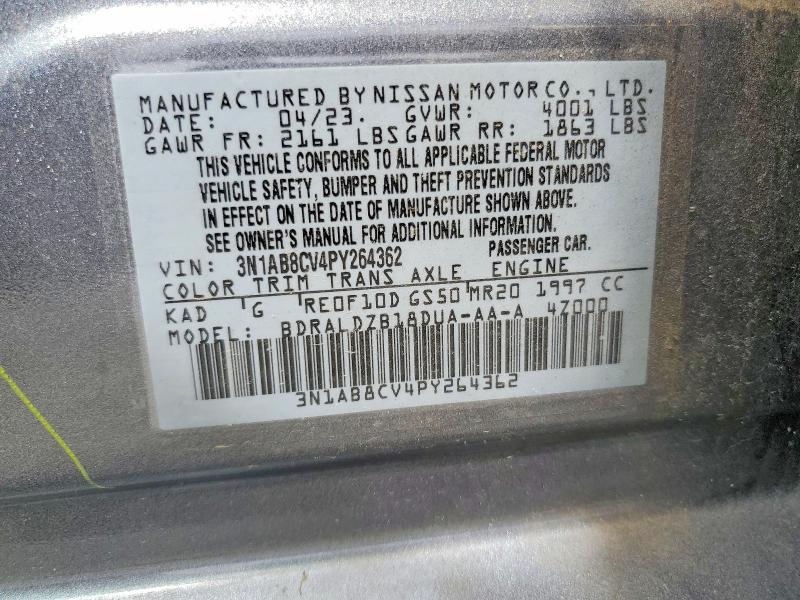Aukcja sprzedaży 2023 Nissan Sentra, vin: 3N1AB8CV4PY264362, numer aukcji: 49502606