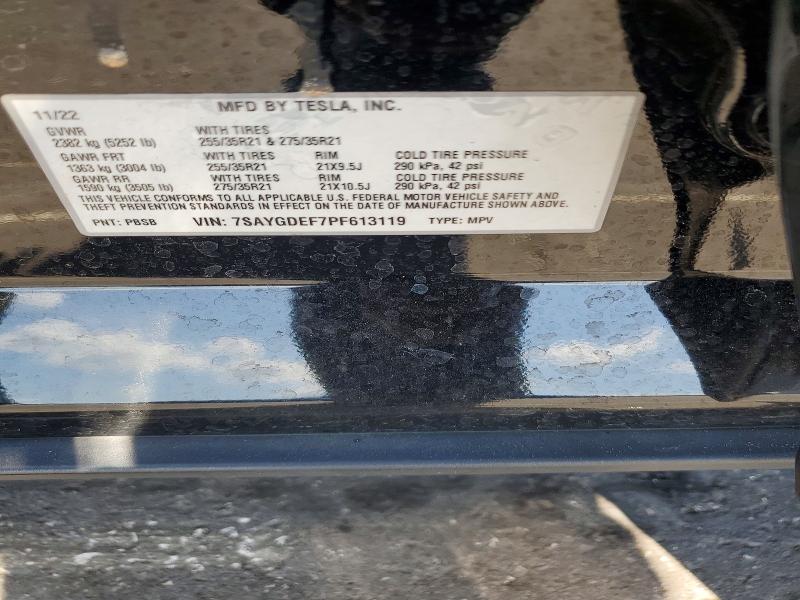 Aukcja sprzedaży 2023 Tesla Model Y, vin: 7SAYGDEF7PF613119, numer aukcji: 51692686
