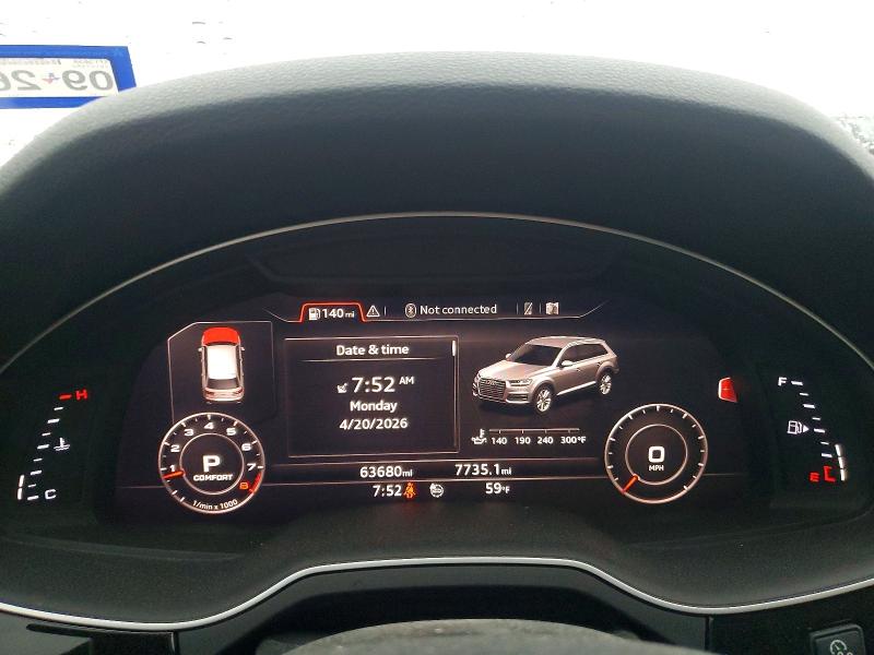 2018 Audi Q7 მანქანა იყიდება აუქციონზე, vin: WA1VAAF78JD048119, აუქციონის ნომერი: 50333146
