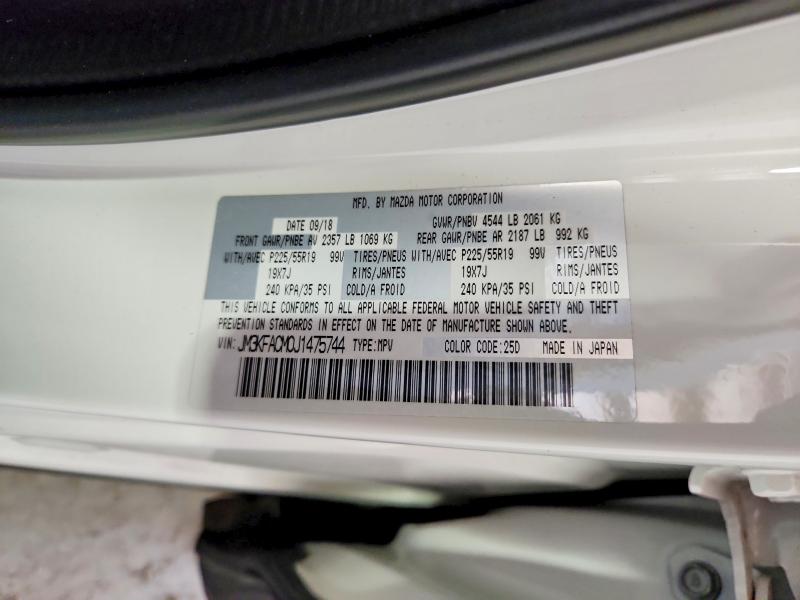 47940176 :رقم المزاد ، JM3KFACM0J1475744 vin ، 2018 Mazda Cx-5 مزاد بيع