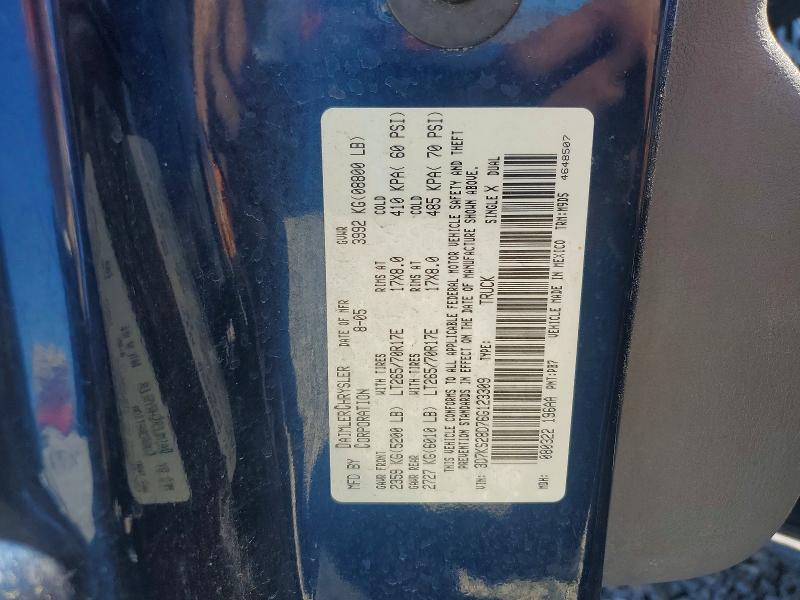 Aukcja sprzedaży 2006 Dodge Ram 2500, vin: 3D7KS28D76G123309, numer aukcji: 47945046