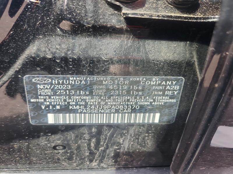 50411756 :رقم المزاد ، KMHL24JJ9PA083370 vin ، 2023 Hyundai Sonata Hybrid مزاد بيع