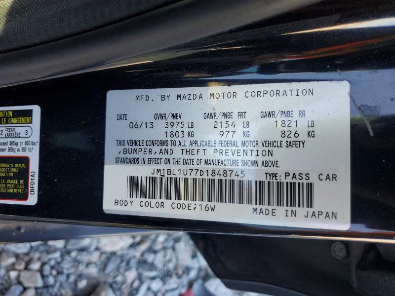 Продажа на аукционе авто 2013 Mazda 3, vin: JM1BL1U77D1848745, номер лота: 49134486