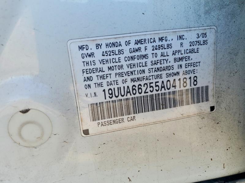 Aukcja sprzedaży 2005 Acura Tl, vin: 19UUA66255A041818, numer aukcji: 48867966