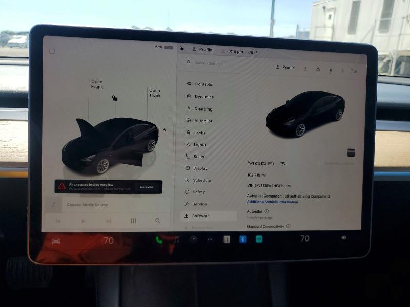 Продаж на аукціоні авто 2022 Tesla Model 3, vin: 5YJ3E1EA2NF372079, номер лоту: 50212056