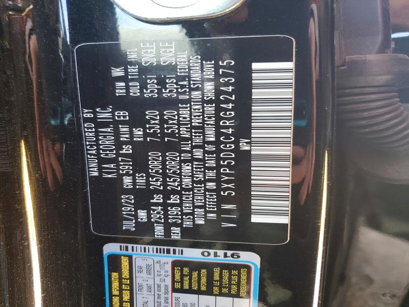 Продажа на аукционе авто 2024 Kia Telluride, vin: 5XYP5DGC4RG424375, номер лота: 48120546