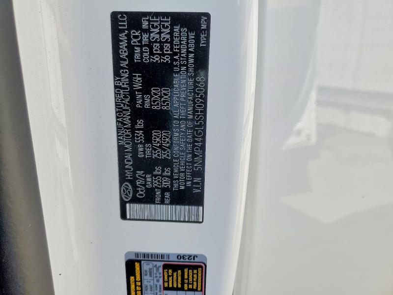 Продаж на аукціоні авто 2025 Hyundai Santa Fe, vin: 5NMP44GL5SH095068, номер лоту: 50467416