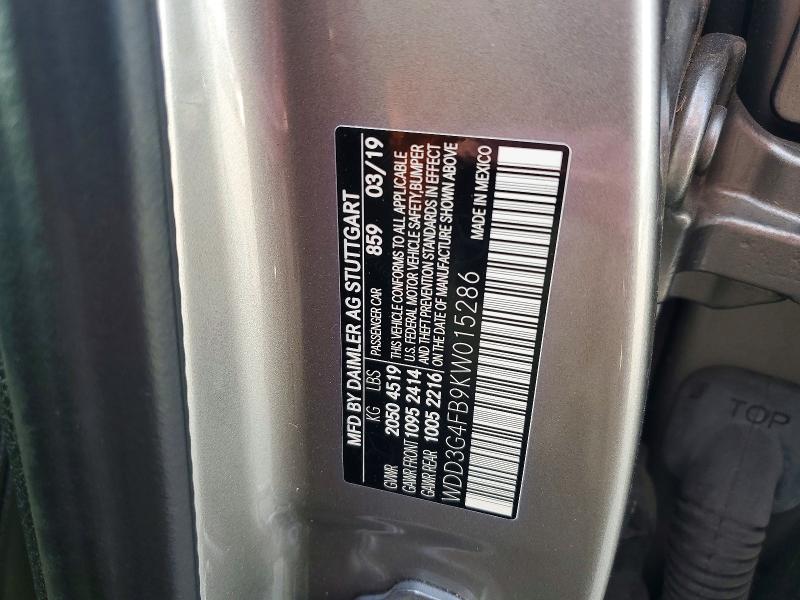 Продажа на аукционе авто 2019 Mercedes-benz A, vin: WDD3G4FB9KW015286, номер лота: 49470986