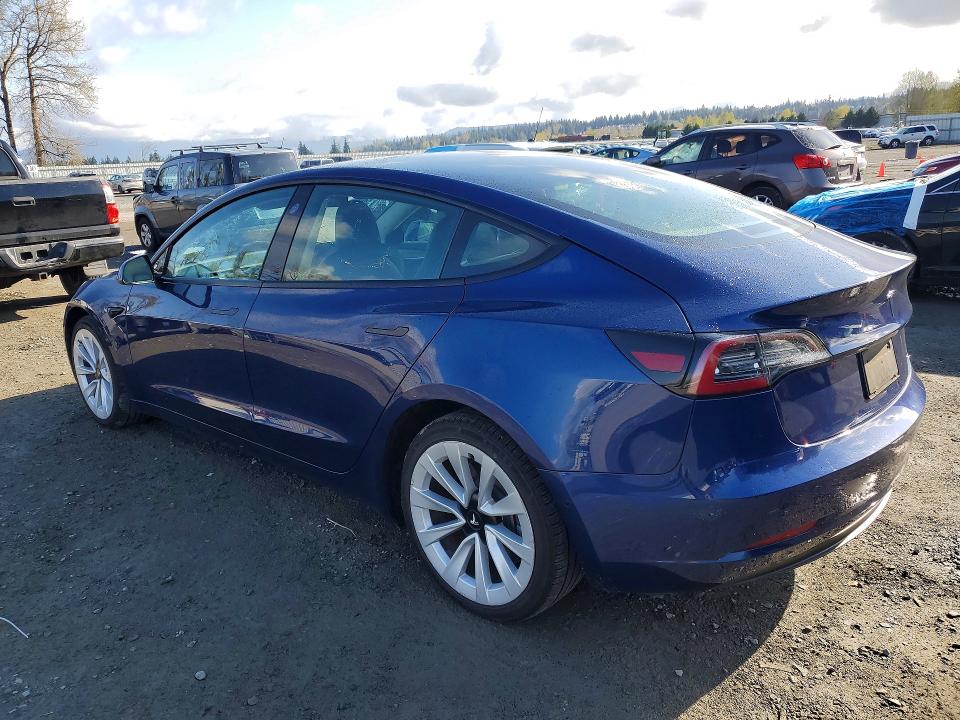 2022 Tesla Model 3 მანქანა იყიდება აუქციონზე, vin: 5YJ3E1EA7NF371929, აუქციონის ნომერი: 50350706