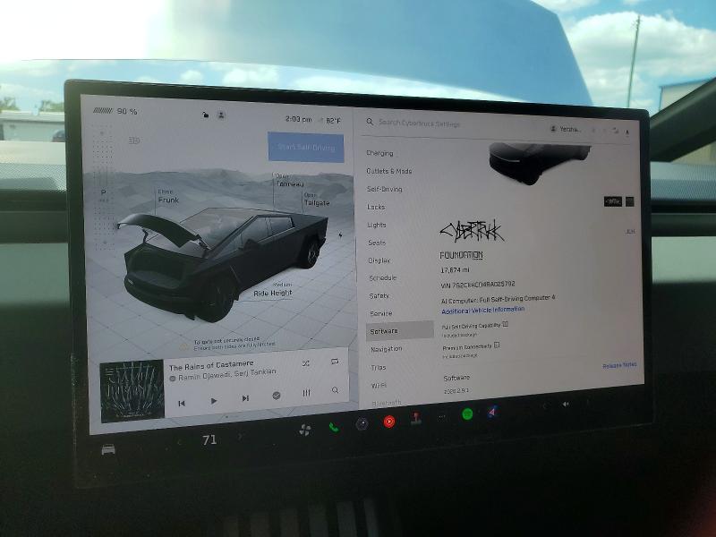 49734806 :رقم المزاد ، 7G2CEHED4RA025792 vin ، 2024 Tesla Cybertruck مزاد بيع