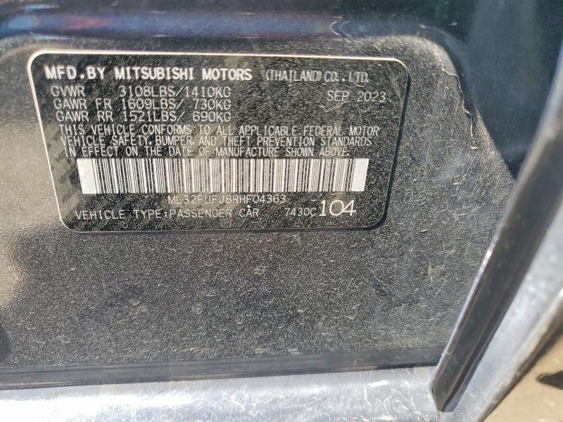 Продаж на аукціоні авто 2024 Mitsubishi Mirage, vin: ML32FUFJ8RHF04363, номер лоту: 49478816