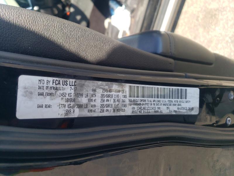 Продаж на аукціоні авто 2018 Dodge Durango, vin: 1C4RDJAG1JC111413, номер лоту: 49431876