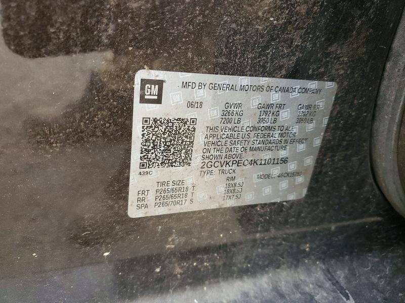 Aukcja sprzedaży 2019 Chevrolet Silverado Ld, vin: 2GCVKPEC4K1101156, numer aukcji: 51325636