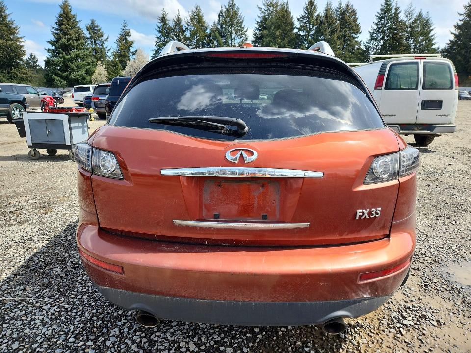 50497826 :رقم المزاد ، JNRAS08W96X211429 vin ، 2006 Infiniti Fx35 مزاد بيع
