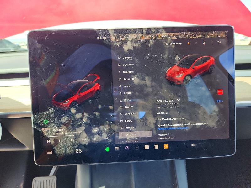 50501046 :رقم المزاد ، 7SAYGDEE4NF386380 vin ، 2022 Tesla Model Y مزاد بيع