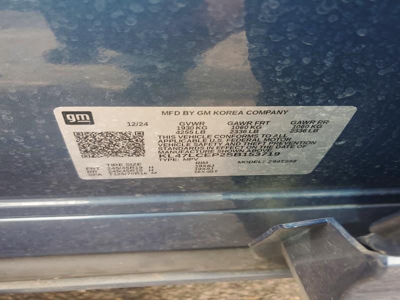 2025 Buick Envista მანქანა იყიდება აუქციონზე, vin: KL47LCEP2SB153719, აუქციონის ნომერი: 49754526