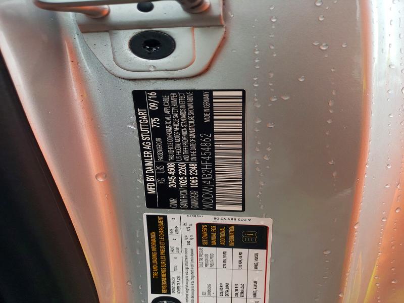 Aukcja sprzedaży 2017 Mercedes-benz C, vin: WDDWJ4JB2HF454862, numer aukcji: 50664706