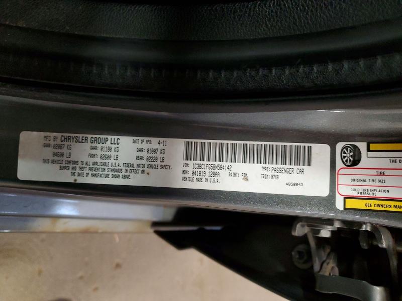 Продажа на аукционе авто 2011 Chrysler 200, vin: 1C3BC1FG5BN584142, номер лота: 50284556