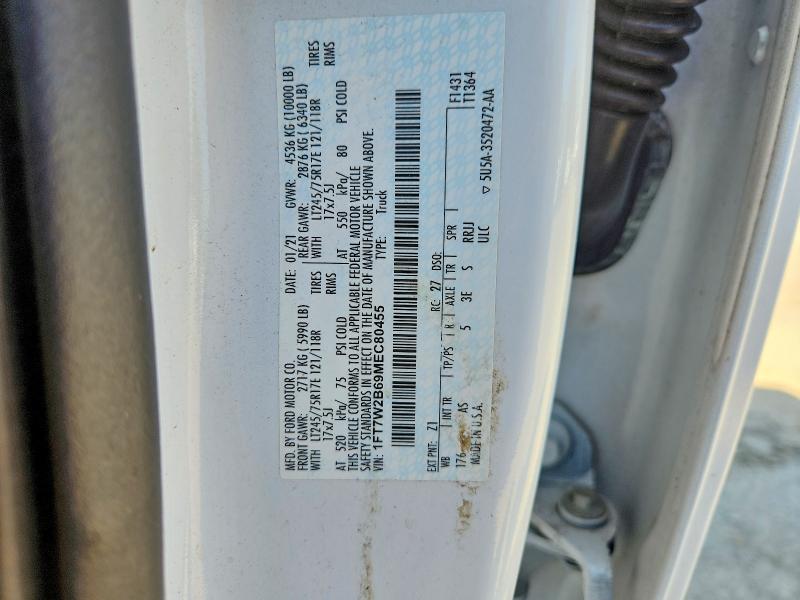 Продаж на аукціоні авто 2021 Ford F250, vin: 1FT7W2B69MEC80455, номер лоту: 49641426