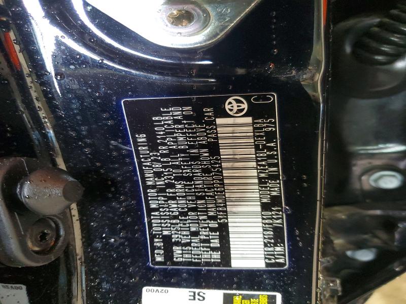 51719556 :رقم المزاد ، 5YFB4MDE6PP075425 vin ، 2023 Toyota Corolla مزاد بيع