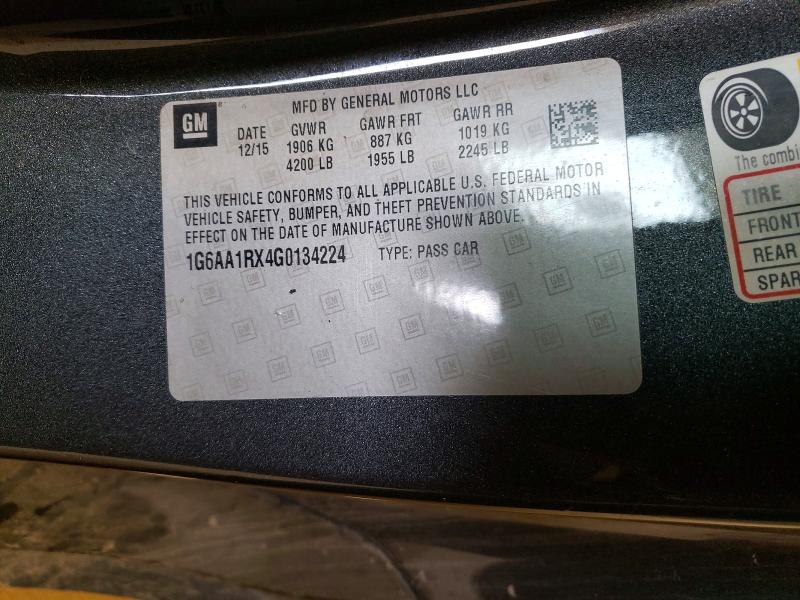 2016 Cadillac Ats მანქანა იყიდება აუქციონზე, vin: 1G6AA1RX4G0134224, აუქციონის ნომერი: 50077066
