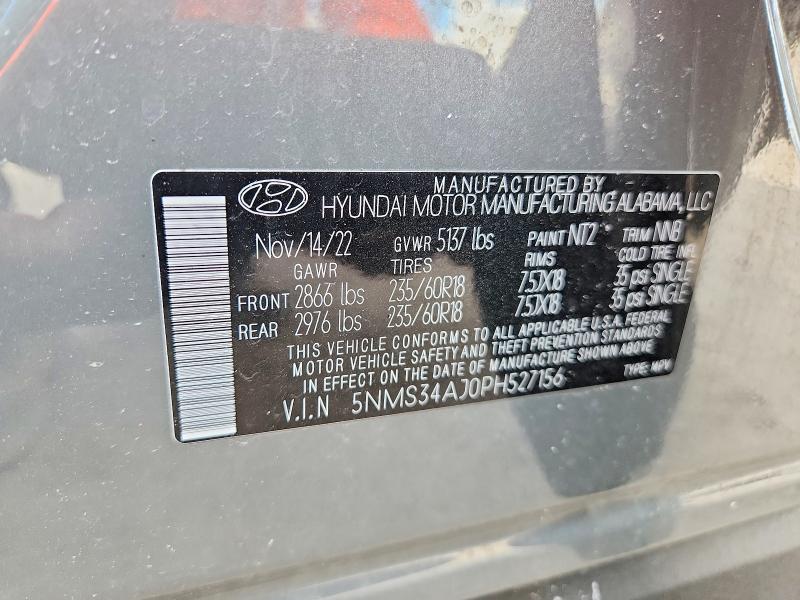 Продажа на аукционе авто 2023 Hyundai Santa Fe, vin: 5NMS34AJ0PH527156, номер лота: 49775256