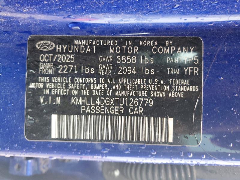 51370316 :رقم المزاد ، KMHLL4DGXTU126779 vin ، 2026 Hyundai Elantra مزاد بيع